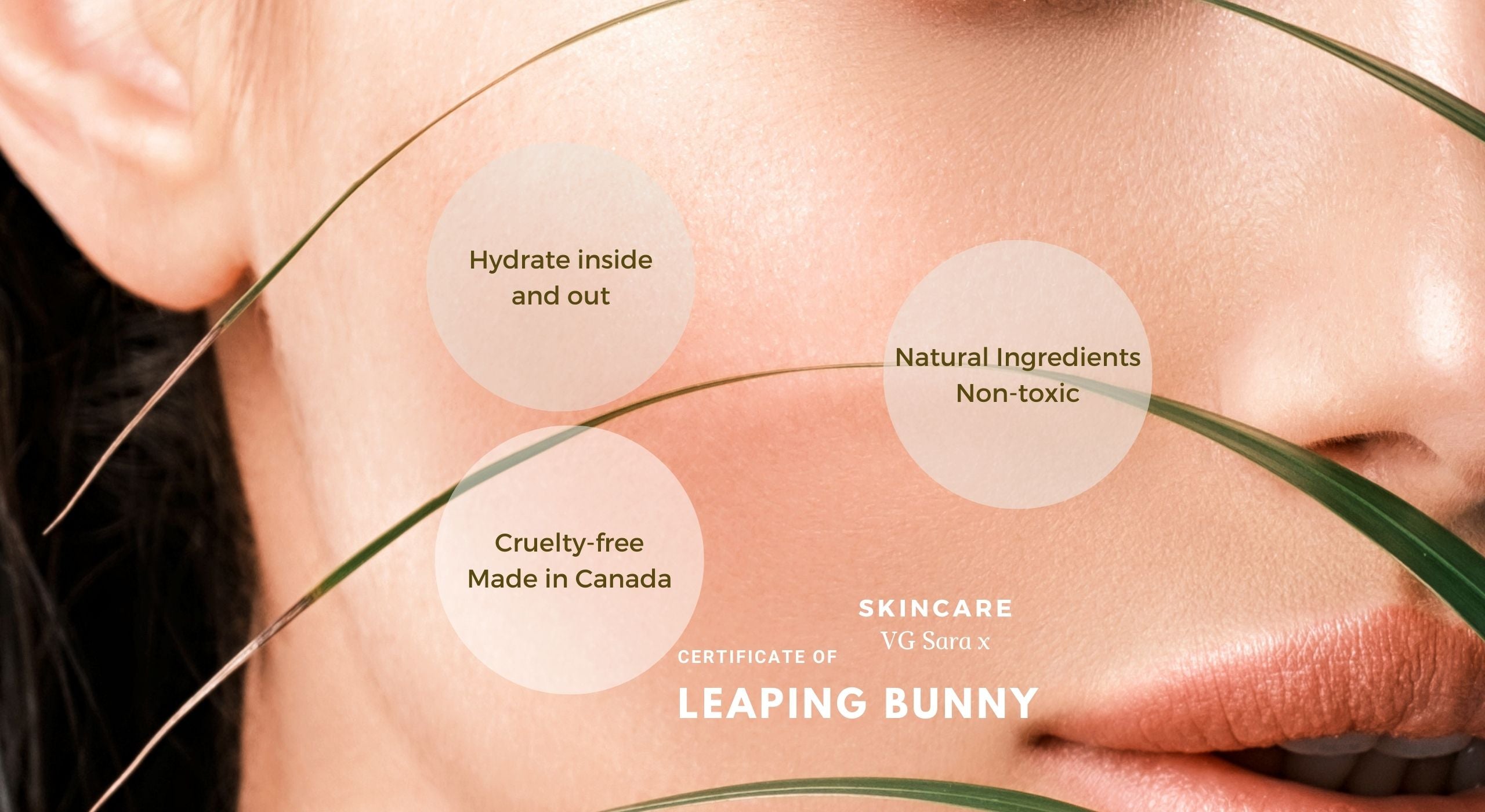 skincare collection of cruelty-free, non toxic face skincare products certified leapping bunny