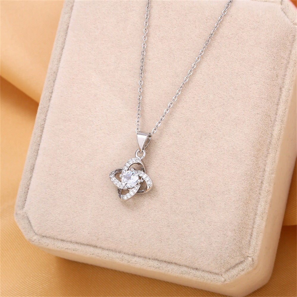 A silver heart necklace for moms gifting