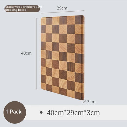 dimensions of an acacia wood chopping checkerboard