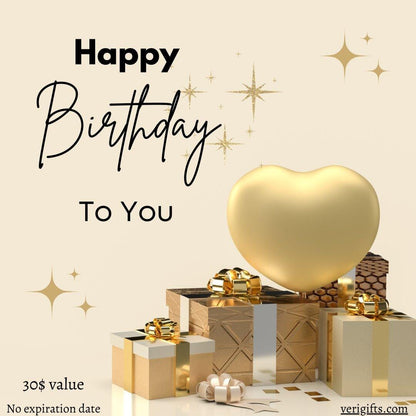 Verigifts Birthday Gift Card suitable for friends