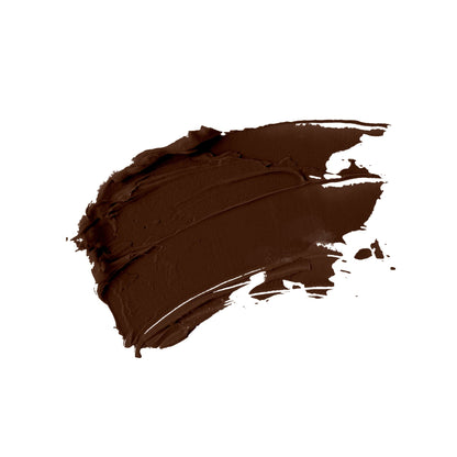Swatch of cocoa tone of an oil free natural non-toxic liquid foundation