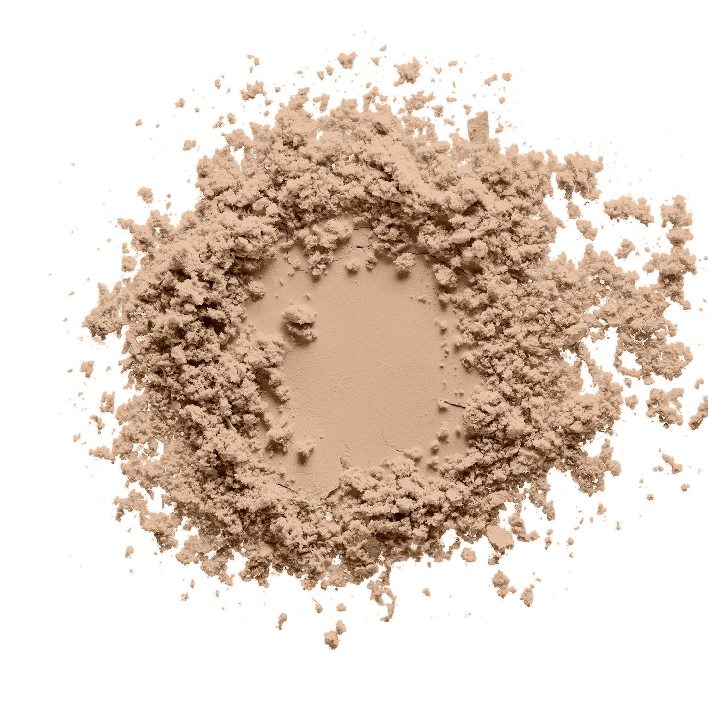 a swatch of creamy peach tone of a vegan high quality pigmented talc free blush on a white canvas