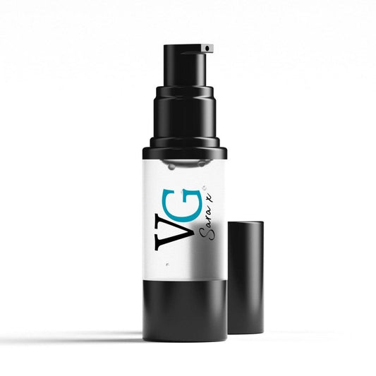 bottle of  primer-based silicon with the logo VgSarax