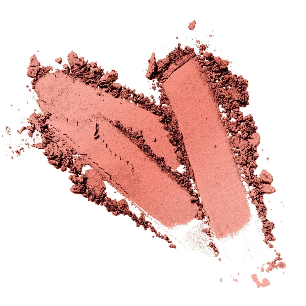 A heart-shaped blush-toned vegan matte eyeshadow featured on a white background