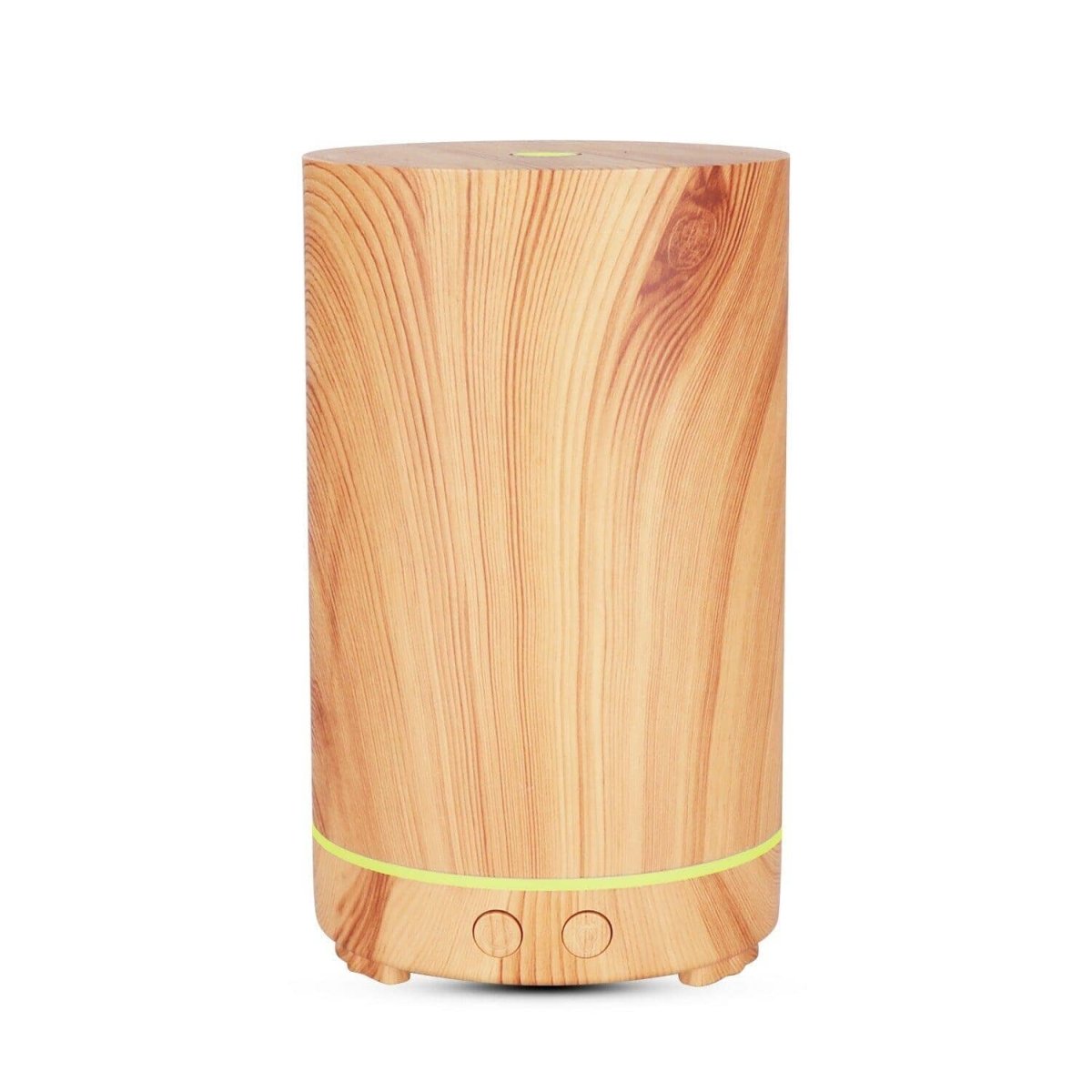 An eco-friendly-wood humidifier on a white surface