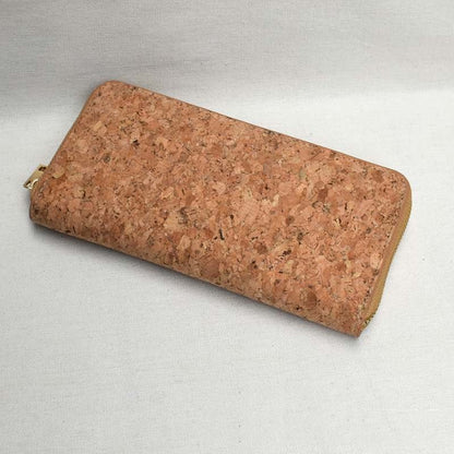 A dupon cork wallet back side, no showing zipper
