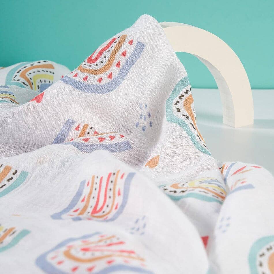 texture of bamboo gauze blanket for babies