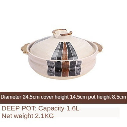 An elegant ceramic deep casserole of 1.6 litres capacity and other specifications 