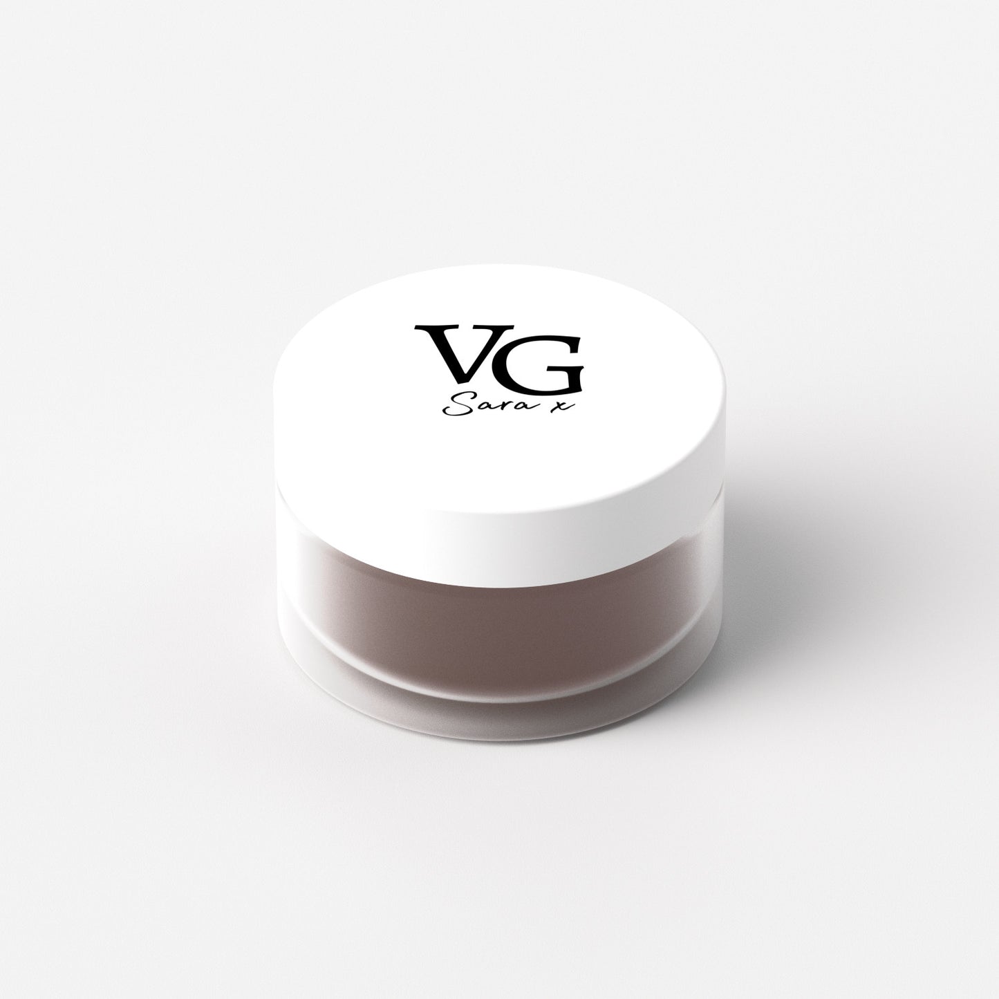 White jar of cruelty-free Vitamin E lip    by VG Cosmetics