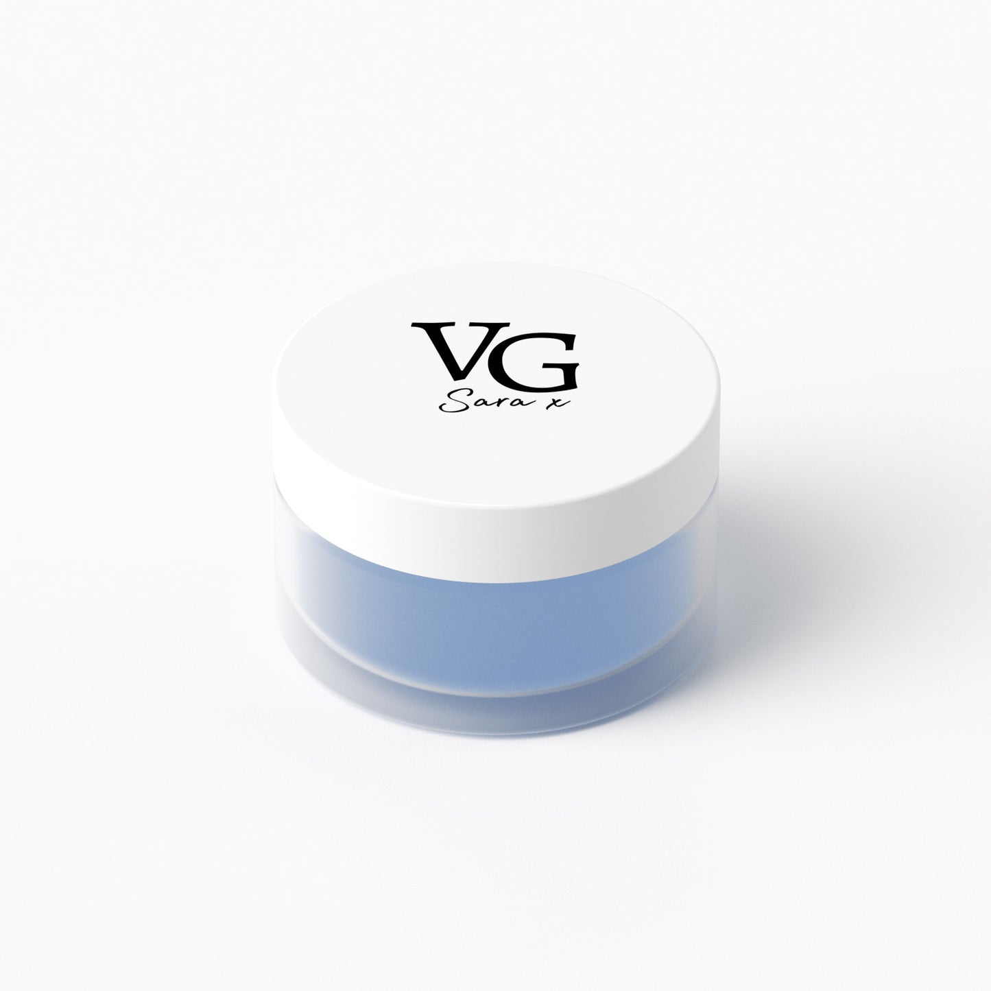 Blue-labeled cruelty-free Vitamin E lip conditioner jar