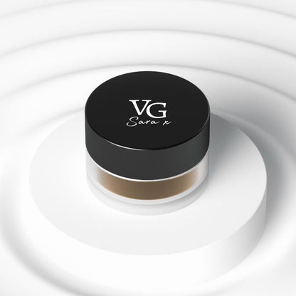 container of brown gel eyeliner with logo on the top cover