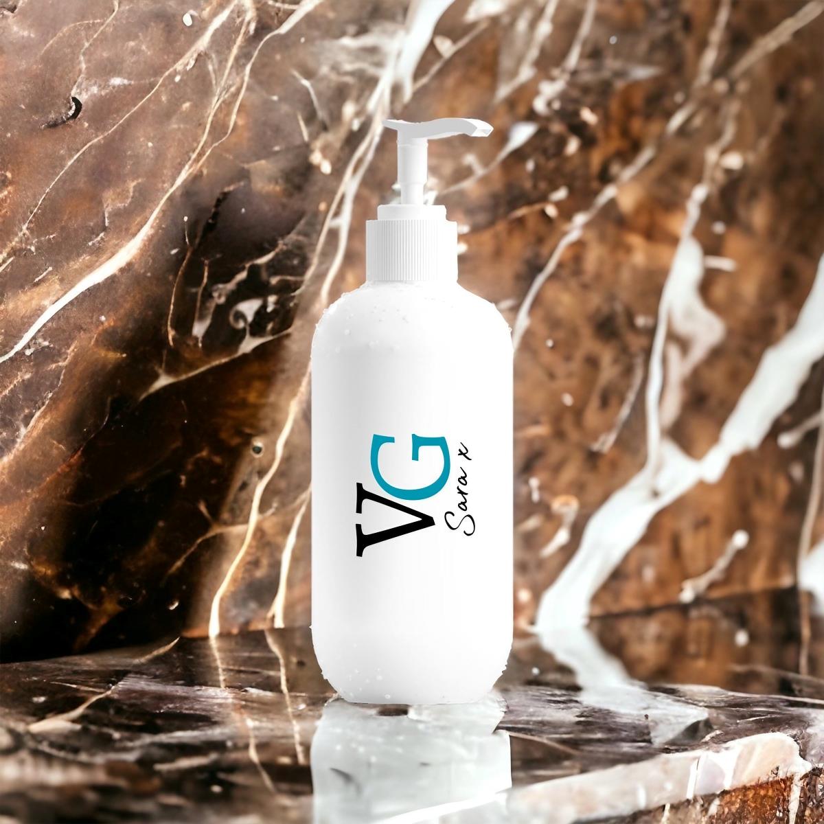 VG Hand & Body Moisturizer Lotion on a marble surface