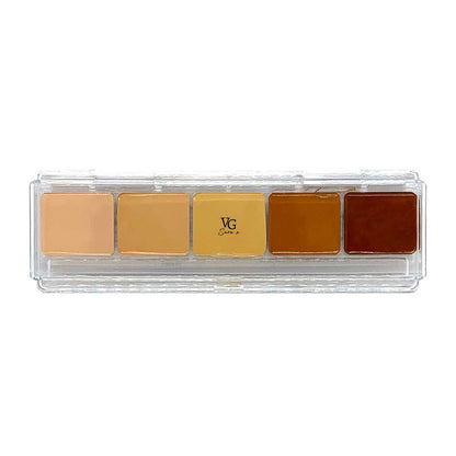 V-face vegan concealer kit presented in a see-through case