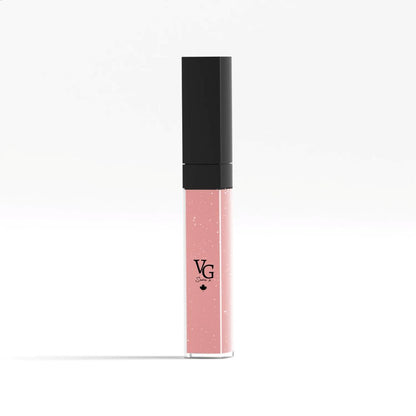 rose liquid lipstick with logo in a white canva