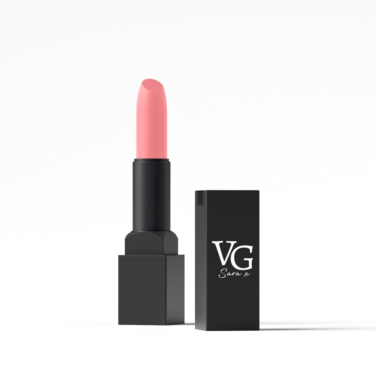 VG Cosmetics natural lipstick presented with its branded box