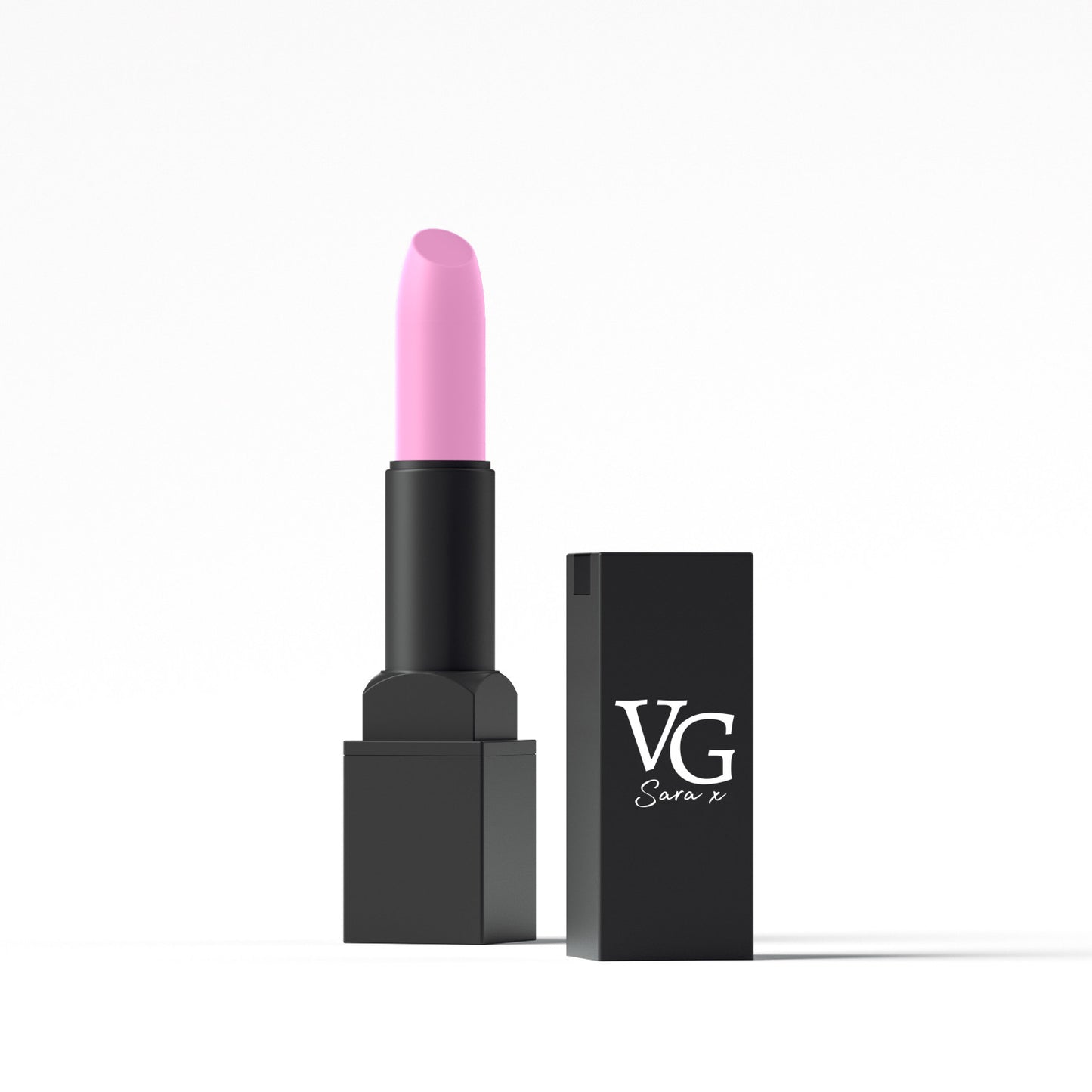 Close-up of Naturally Long-Lasting Lipstick with VG logo