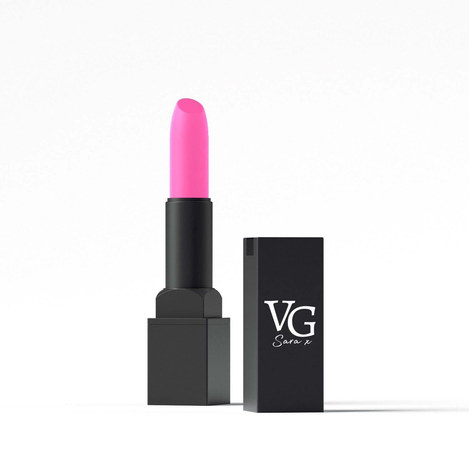 VG Cosmetics lipstick with vitamin E and brand detail