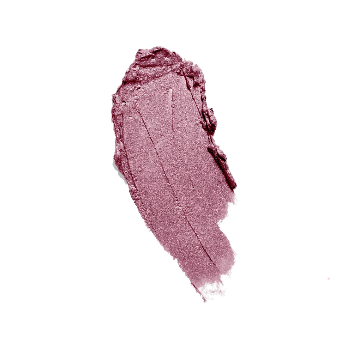 Close-up photo of a Natural-Cruelty-Free satin lipstick with focus on texture on white