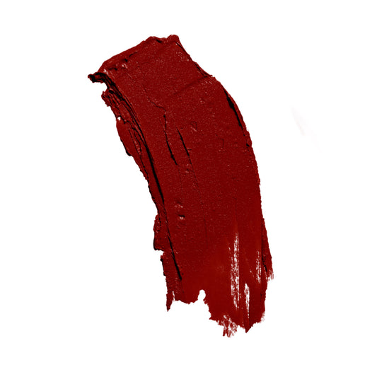 High-resolution image of a satin brown lipstick from the Natural-Cruelty-Free series on white