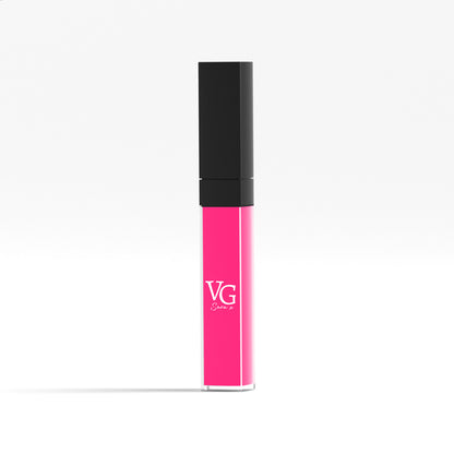 VG vegan liquid lip gloss in a soft pink color