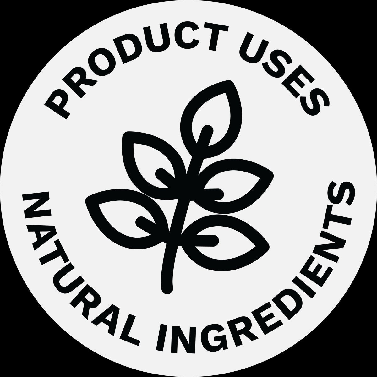 Eco-friendly label indicating natural ingredients in Aloe Butter Soap