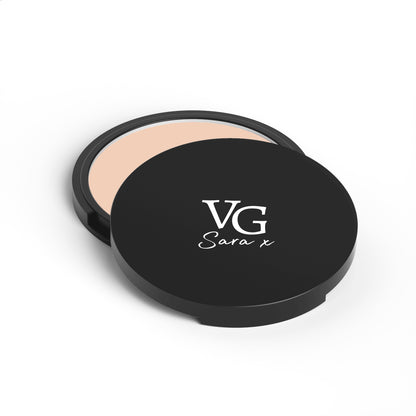 container of a bronzer cream with the logo of a top brand called Vg sara x