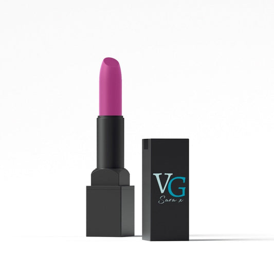 Matte lipstick with vegan-friendly logo brand VG sara x