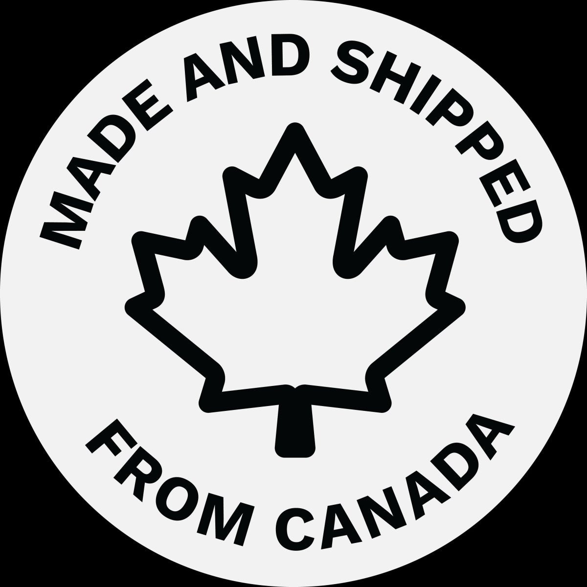 White sounded sign for products made exclusively in Canada 