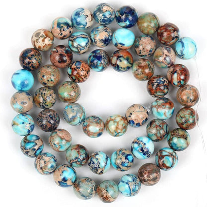 Elegant handmade emperor blue turquoise beads