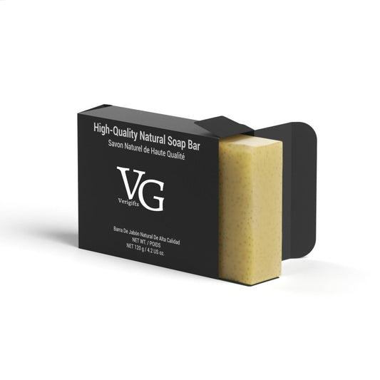 A lander soap in an opened packed with a logo Vg Sara X