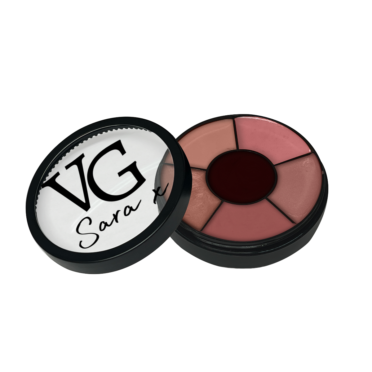 Brown colors in a wheel type color lip gloss VG Sara x