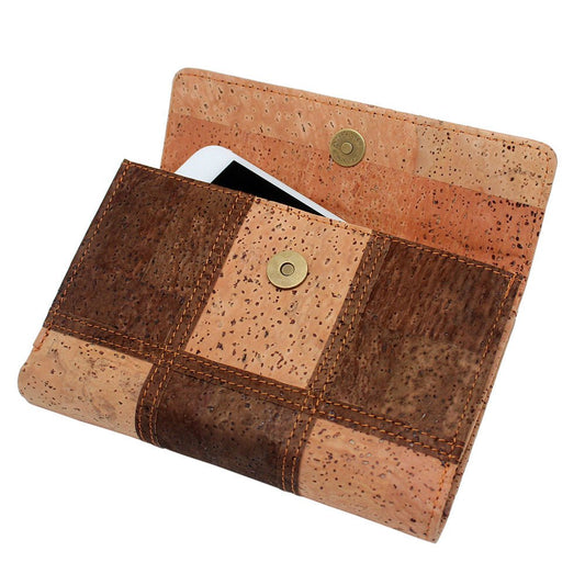 Opened Small cork cell wallet-unisex-eco