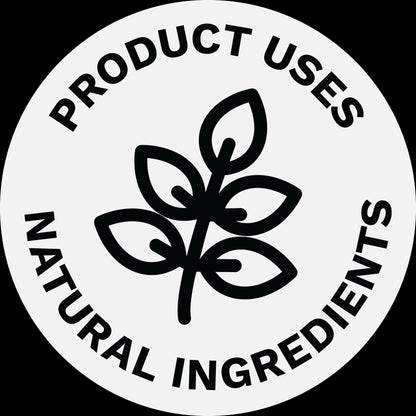 sign specifying the use o natural ingredients only