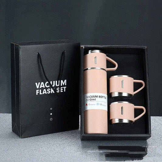 a vacuum cup water bottle gift box besides packing