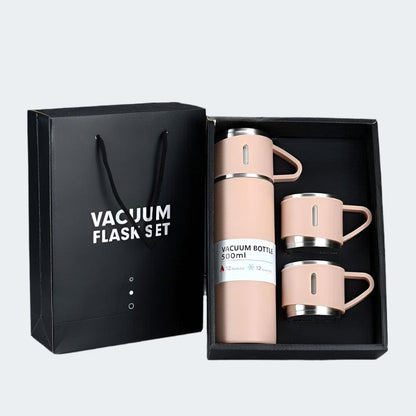 a vacuum cup water bottle gift box besides packing