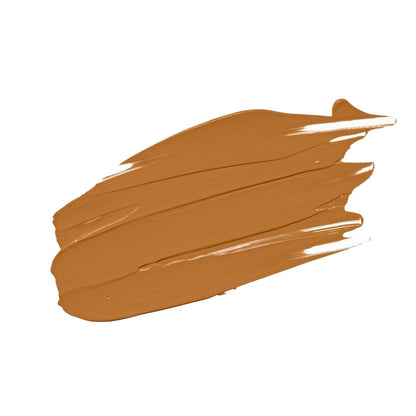 vegan dark tan face eye corrector swatch on a white canvas